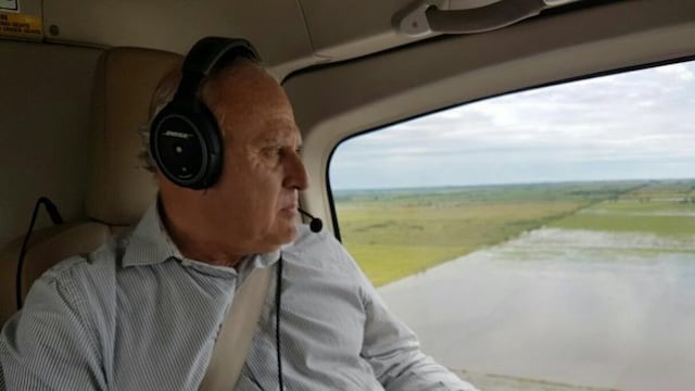 El dirigente socialista defendiu00f3 las obras hidru00e1ulicas que lleva adelante el Estado santafesino.