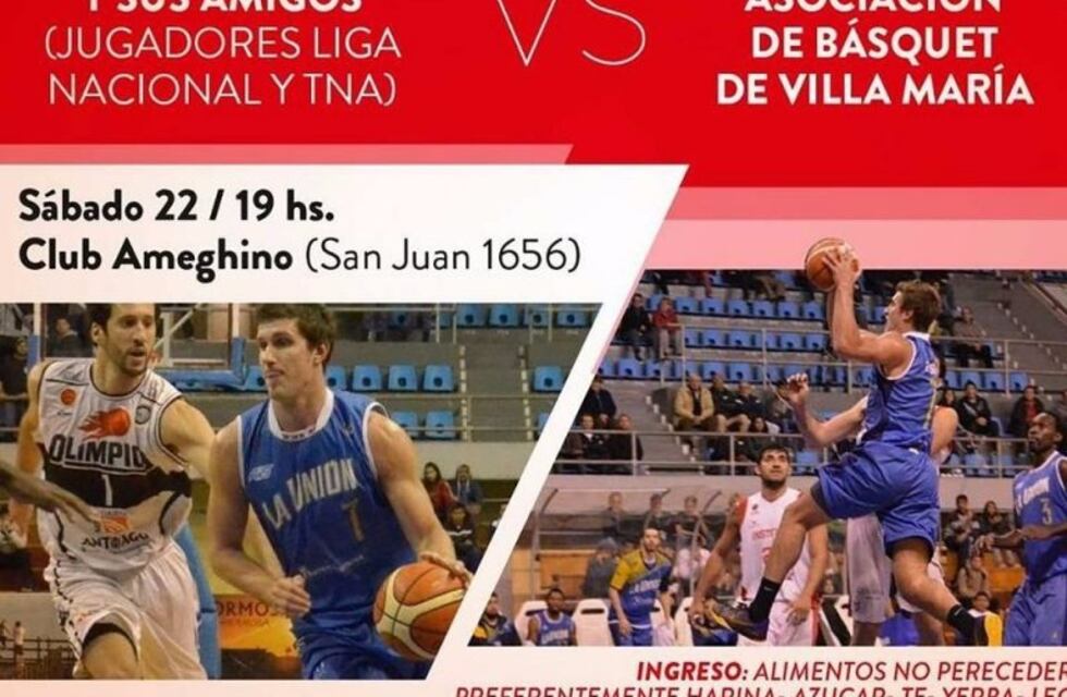 Básquet solidario en Villa María organizado por Alexis Elsener
