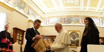 El papa Francisco y Mauricio Macri