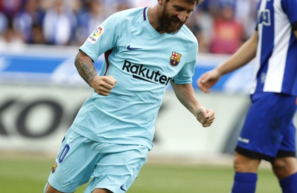 Con dos goles de Messi, Barcelona venció al Alavés de Zubeldía