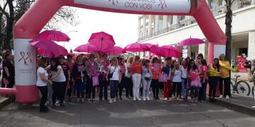 La caminata Caminamos con vos contra el cáncer de mama, un éxito en Córdoba\u002E