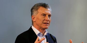 Argentina's President Mauricio Macri attends a ceremony in Ayolas, Paraguay August 23, 2019\u002E REUTERS/Jorge Adorno