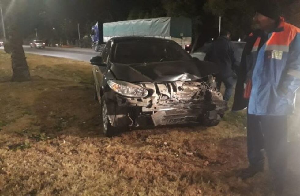 Fuerte choque en Acceso Norte: un herido