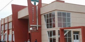 Hospital San José de Paso de los Libres donde fueron aislados preventivamente dos italianos\u002E