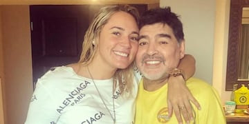 Rocío Oliva y Diego Armando Maradona