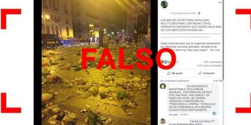 No, esta imagen no muestra cómo quedó Buenos Aires tras una protesta contra Macri\u002E (Rerverso)