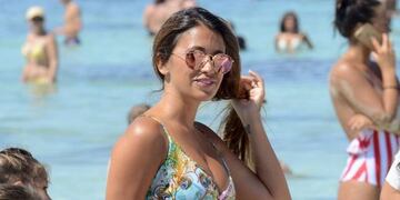 Antonela Roccuzzo volvió a deslumbrar con un vestido floreado (Instagram)