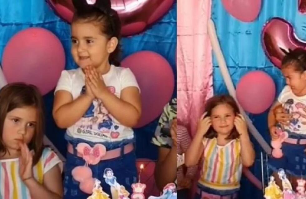 Las hermanas que se pelearon por soplar la velita en un cumpleaños tuvieron revancha: juntas soplaron 500