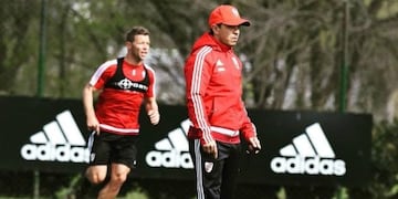 Entrenamiento de River en el predio de Ezeiza del jueves 13 de octubre de 2016.