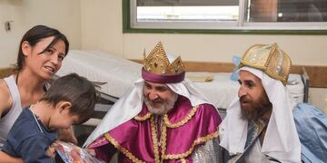 Los Reyes Magos fueron a los distintos hospitales pediátricos de la provincia
