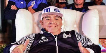 Diego Maradona continuará siendo DT de Gimnasia y Esgrima La Plata Photo: Alfredo Luna/telam/dpa DEPORTES Alfredo Luna/telam/dpa