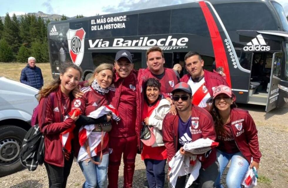 Gallardo agradeció el apoyo de los hinchas en San Martín de los Andes