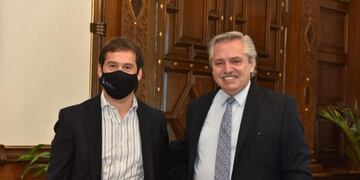 Luque con Alberto Fernández\u002E