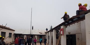 Obras en la casa cuna de la Dinaf de Luján de Cuyo
