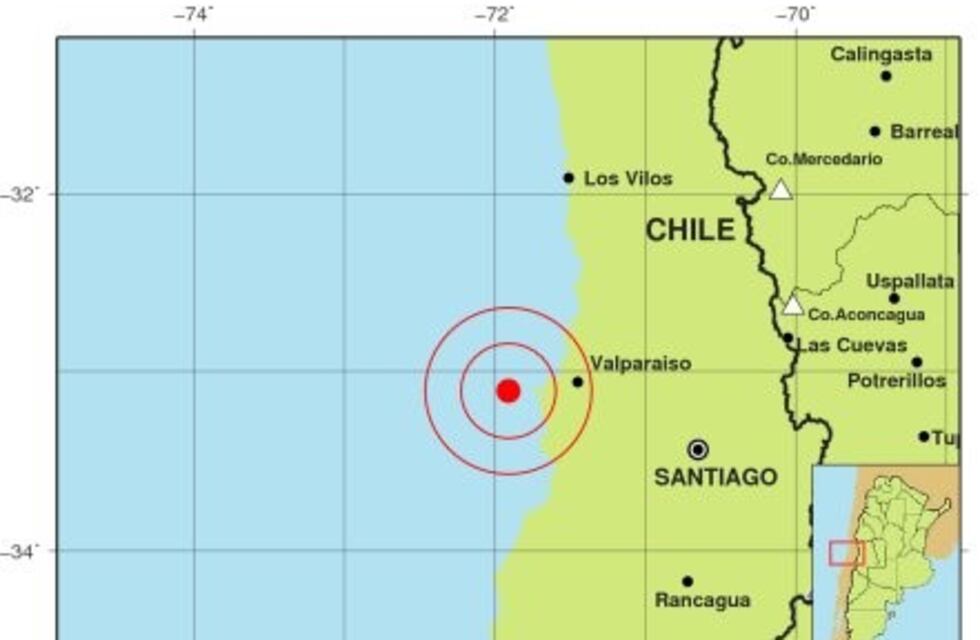 Un sismo de 6,4 grados en Chile se sintió en Mendoza