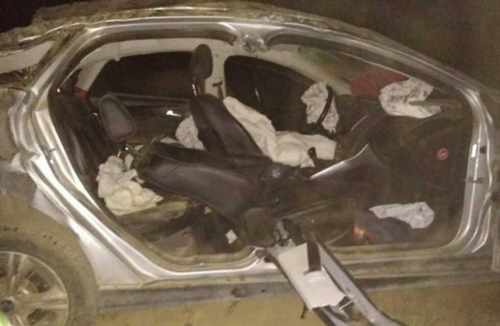 Puntaltenses resultaron heridos tras protagonizar un vuelco en la Ruta 13