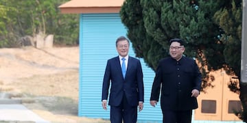 Kim Jong-un y Moon Jae-in