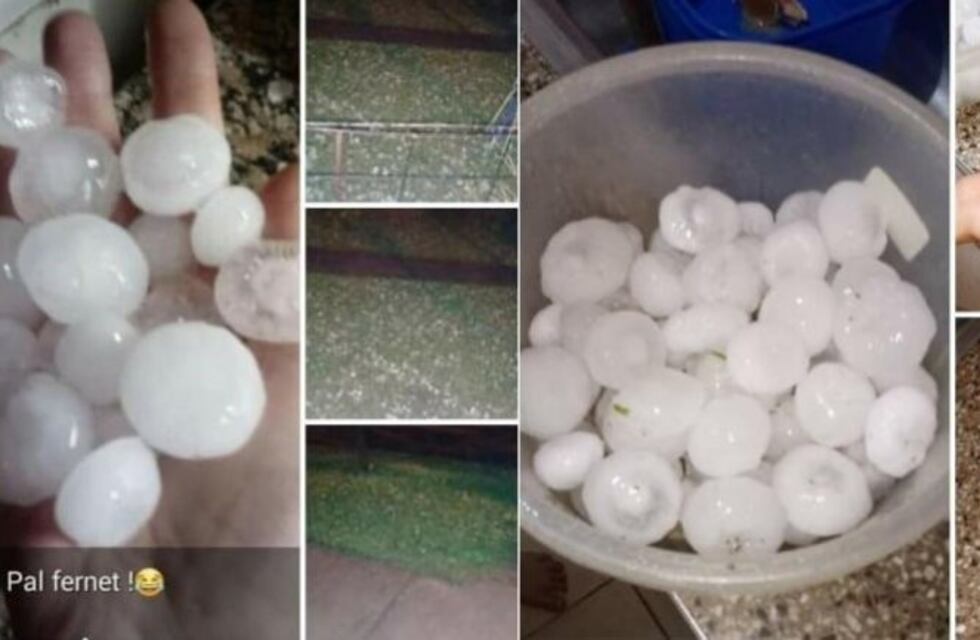 Una fuerte granizada preocupó a la localidad de Líbaros