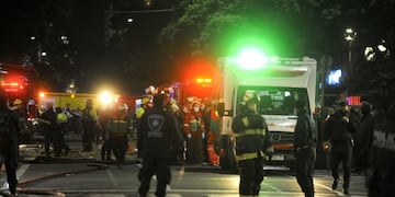 Explosión en una perfumería porteña\u002E (Foto: Clarín)