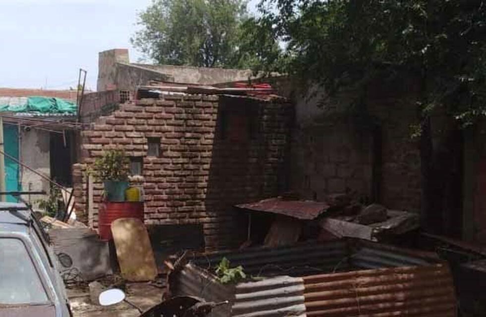 Gravemente herida después que un paredón se le viniera encima