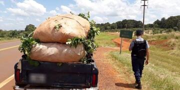 El vehículo circulaba por la ruta nacional 14 cuando fue interceptado\u002E