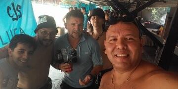 El Luifa al calor de la gente\u002E Presentó sus propuestas en el predio social de Belgrano\u002E