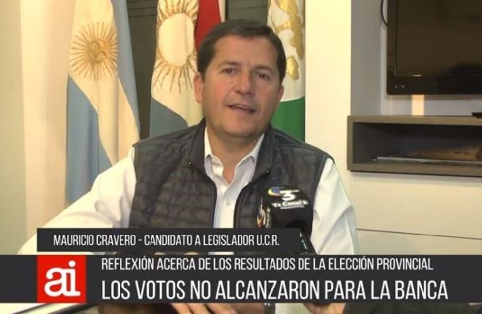 Mauricio Cravero quedó sin chances de ingresar como legislador
