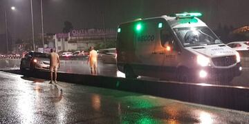 La lluvia provocó problemas en el tránsito vehicular\u002E