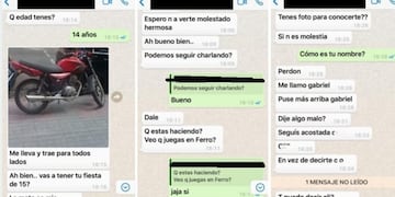 Un empleado de una heladería de Caballito acosó a una menor por WhatsApp\u002E