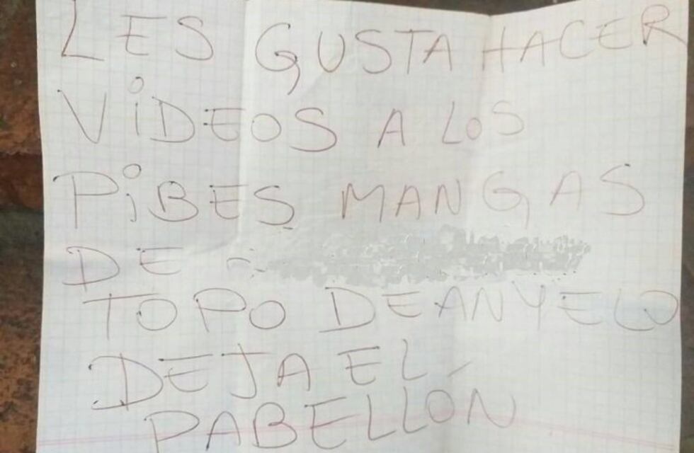 Atacaron a tiros una casa y les dejaron una amenaza escrita