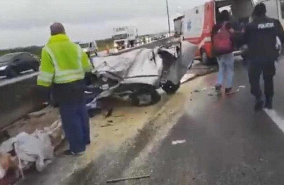 Violento choque en la autopista Buenos Aires-La Plata