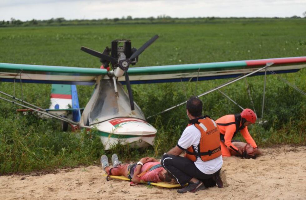 Simulacro de rescate en la isla por la caída de una avioneta