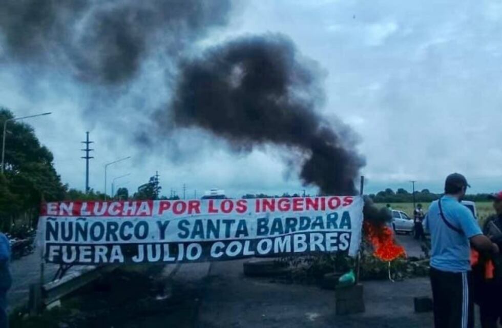 Los trabajadores del ingenio Ñuñorco mantienen cortada la ruta 38 por sexto día consecutivo