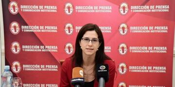 Jueza Torres Capiello en coferencia de prensa\u002E