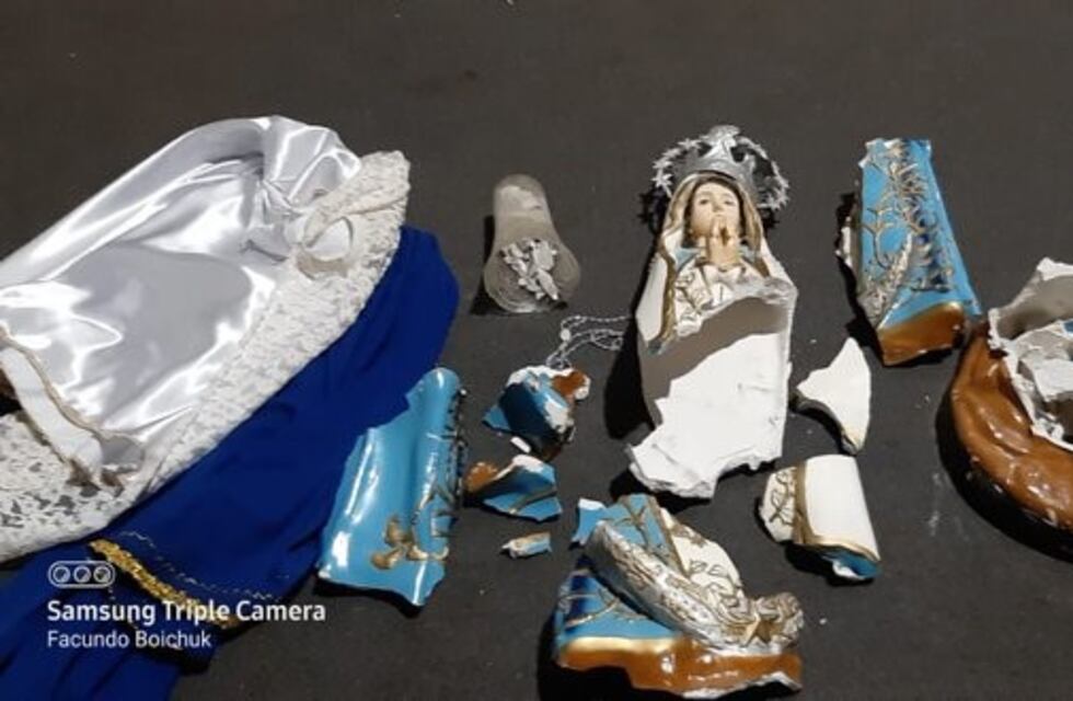 Destruyeron una imagen de la Virgen María en el Barrio Itatí del sur posadeño