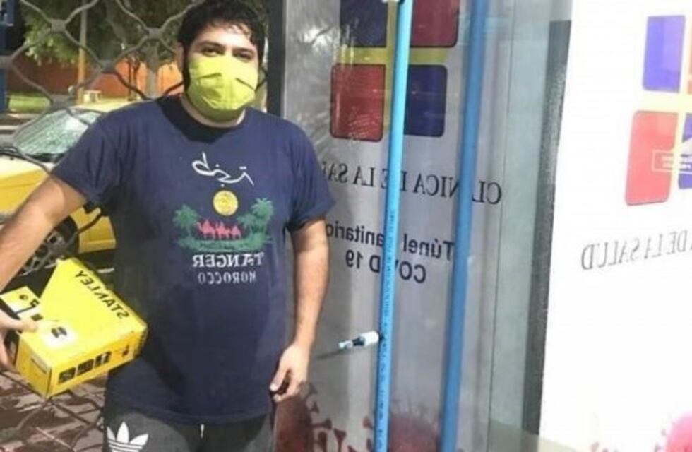 Un estudiante sanjuanino fabricó un "túnel sanitario" para el coronavirus
