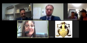 Audiencia por Zoom por hechos en Sunchales