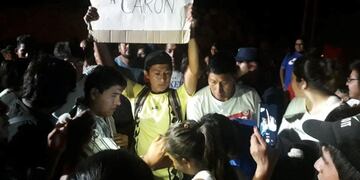 Manifestantes de Cafayate