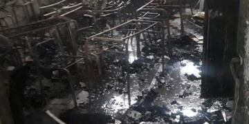 Incendio en una escuela de Berazategui