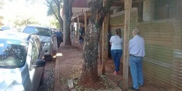 En las veredas el movimiento de personas fue moderado\u002E