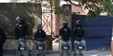 Operativo de Policía de Seguridad Aeroportuaria (PSA) en Rosario