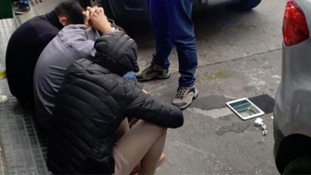 Tres detenidos (Fotos Policía de Buenos Aires)