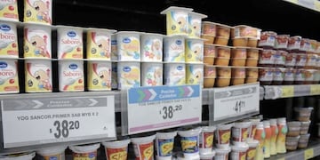 Algunos de productos lácteos no se encontraban en las góndolas de los supermercados\u002E (Prensa Gobierno del Chaco)