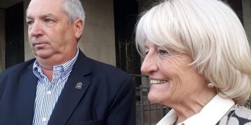 Pedro Rostagno y Norma Bessone, ex y actual presidentes de la Sociedad Rural de Rafaela (web)