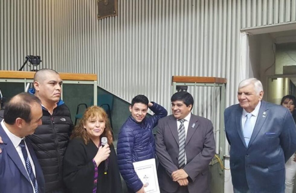 Reconocieron al joven deportista Agustín Ruíz