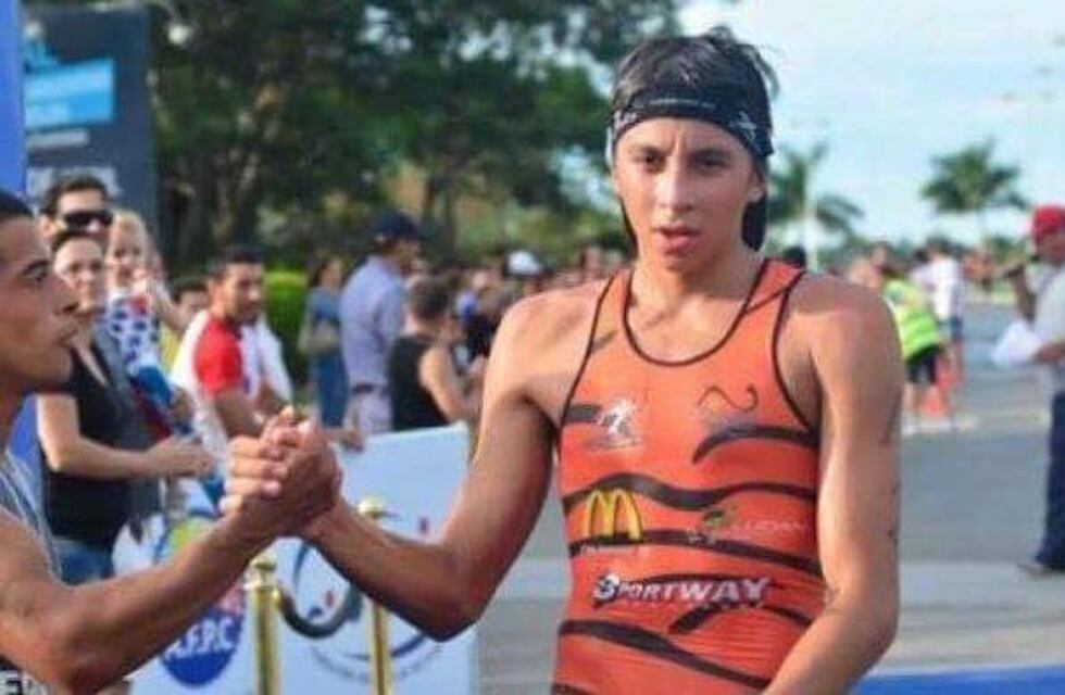 Ibrahim Alucín fue segundo en el triatlón Mar del Plata