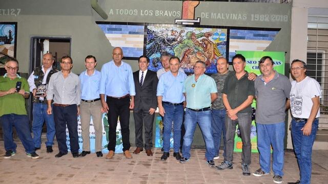 Los exconbatientes de Malvinas reunidos durante el evento (Diario Chaco)\u002E