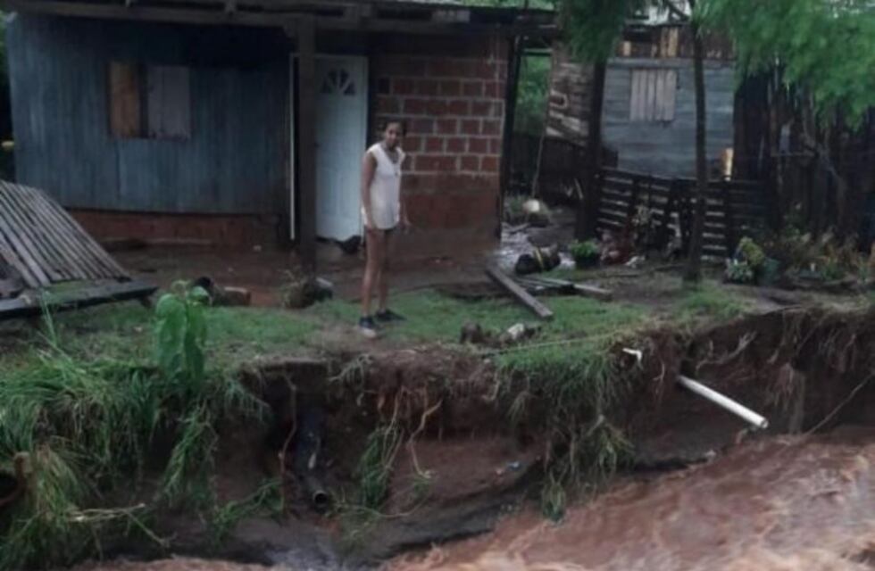 Por el temporal hay unas 200 familias afectadas en Posadas