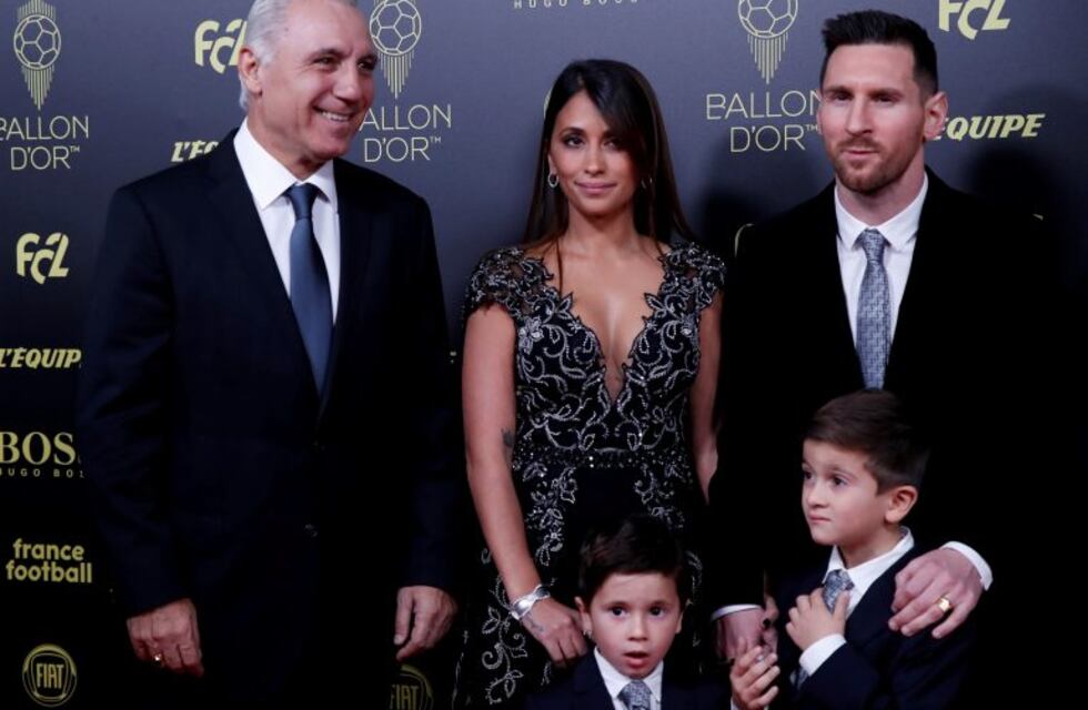 Antonela Roccuzzo y Messi fueron en familia a la entrega del Balón de Oro