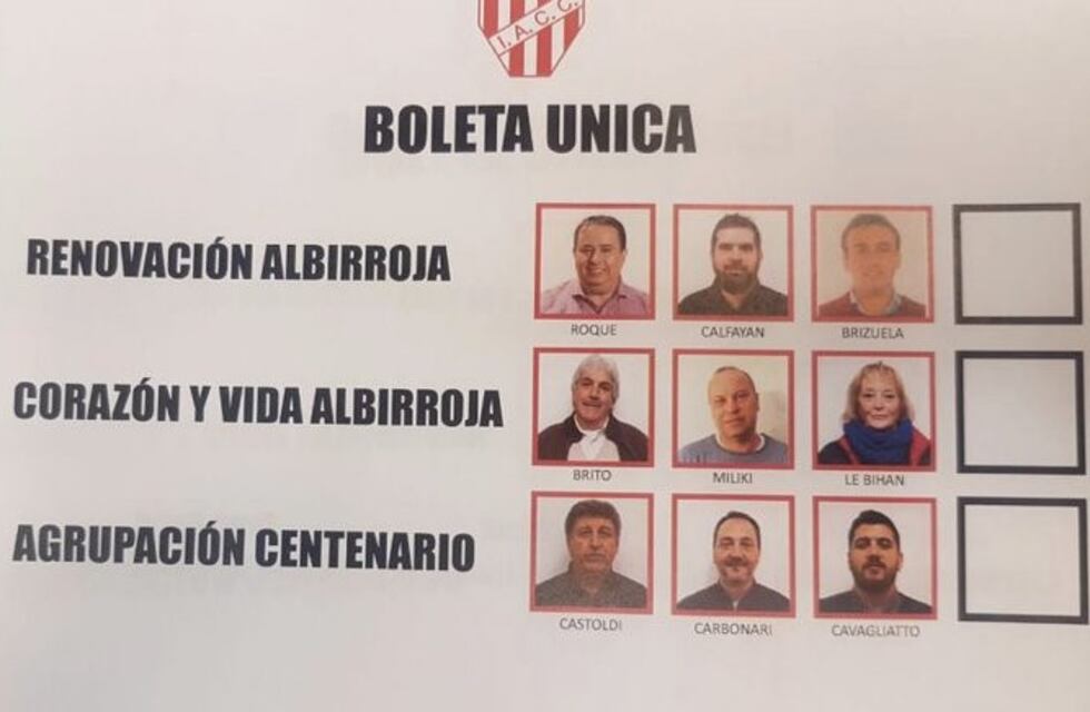 La boleta para elegir presidente este domingo en Instituto